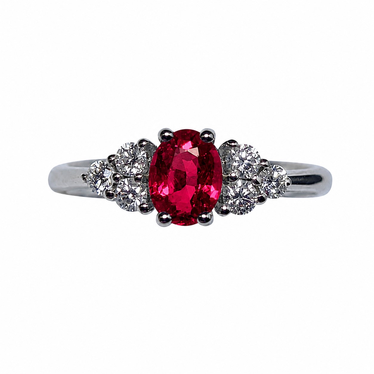 Anello Rubino Ovale
